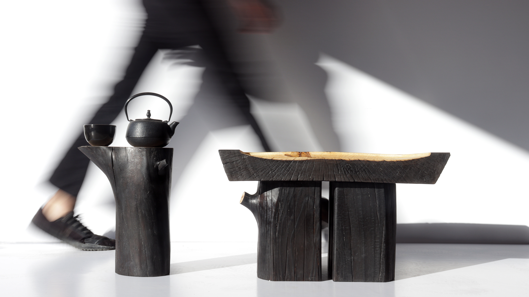 yamadori stool walking by